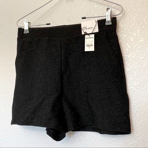 Express Shorts black sparkly High waist